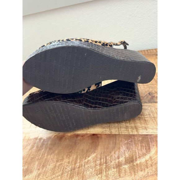 Yellowbox Women's Slingback Sandals Cheetah Wedge Huffy Print 9 Leather Upper - Picture 8 of 8
